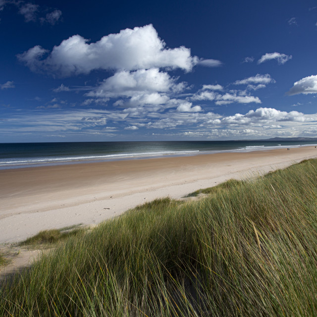 "Lossiemouth East Beach, Scotland" stock image