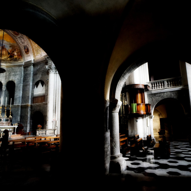 "San Fedele church - Como, Italy" stock image