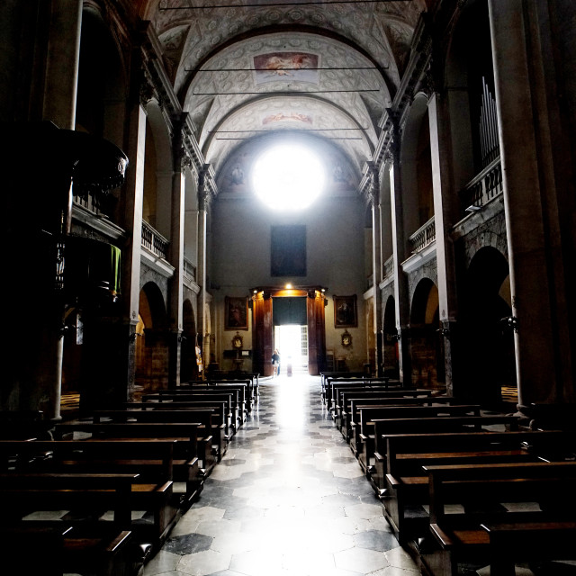 "San Fedele church - Como, Italy" stock image