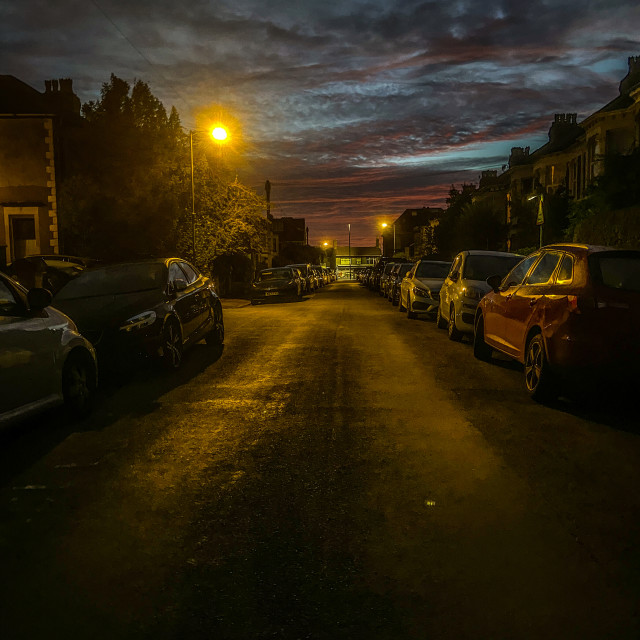 "Sleeping city" stock image