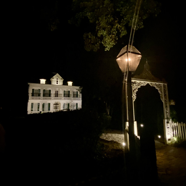 "Approaching the gate-Hall House-Historic Salisbury,NC" stock image