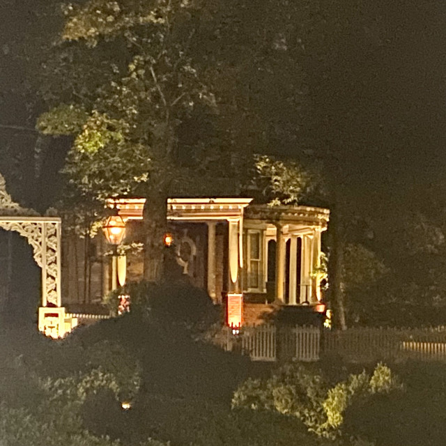 "The Garden gate- Hall House- Historic Salisbury, NC" stock image