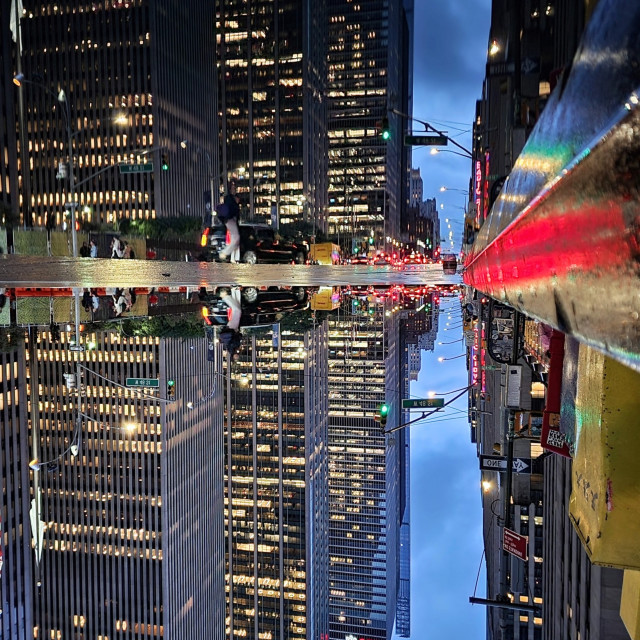 "6th Ave Meets The Flash" by Nancy E Hightower - $37.20 "6th Ave Meets The Flash" stock image