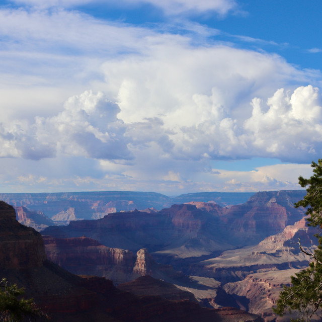 "Clouds Building over Grand Canyon" stock image