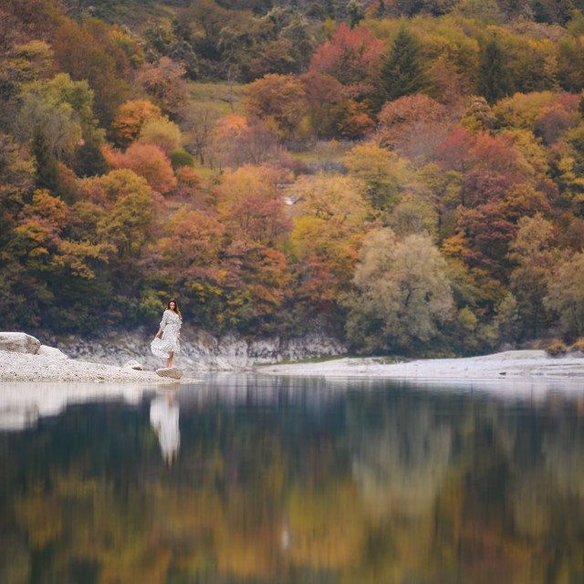 "The autumn's mirror" stock image