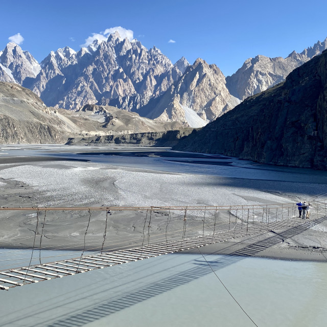 "The Passu Cones" stock image