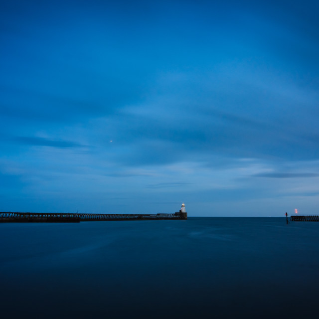 "Blyth Blue Hour" stock image