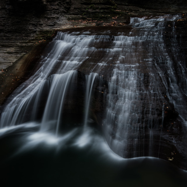 "Buttermilk Falls, Ithaca, NY" stock image