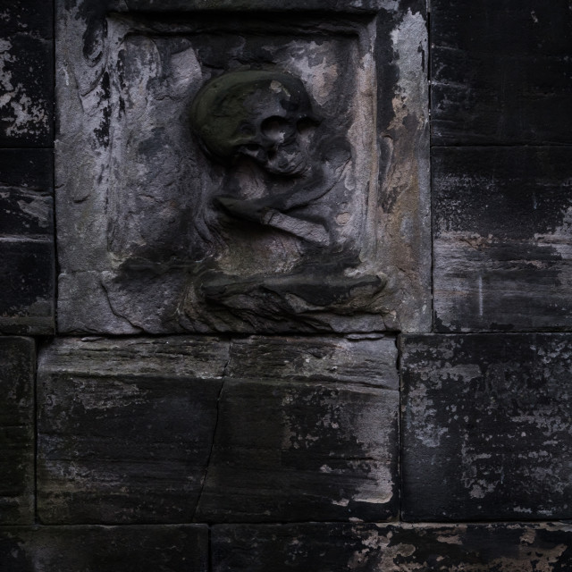 "Gothic motif at Greyfriar's Kirkyard" stock image