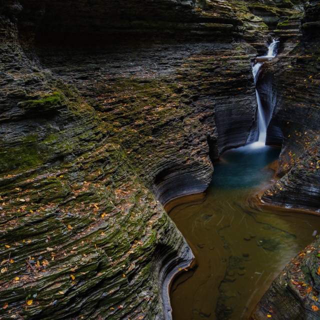 "Gorge at Watkins Glen State Park, NY" stock image