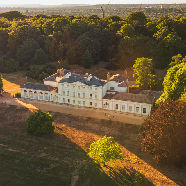 "Kenwood House Hampstead Summer Evening" stock image