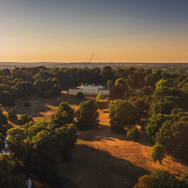 "Kenwood House Hampstead Summer Evening" stock image