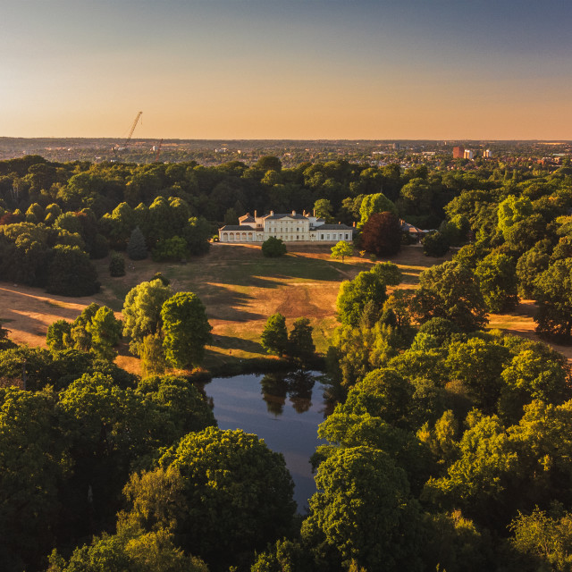 "Kenwood House Hampstead Summer Evening" stock image