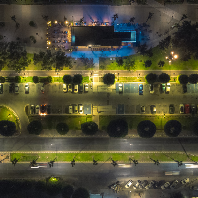 "Molos Limassol, Cyprus Birds Eye View" stock image