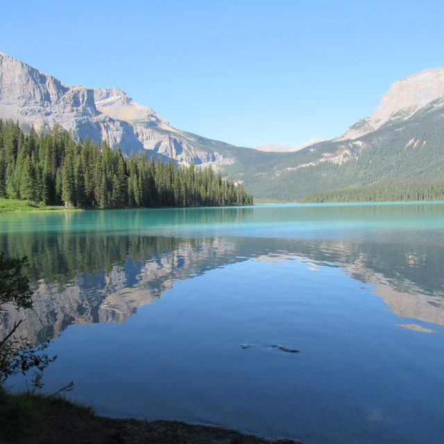 "Emerald Lake Reflection" by Allison Hawk - $12.27 "Emerald Lake Reflection" stock image