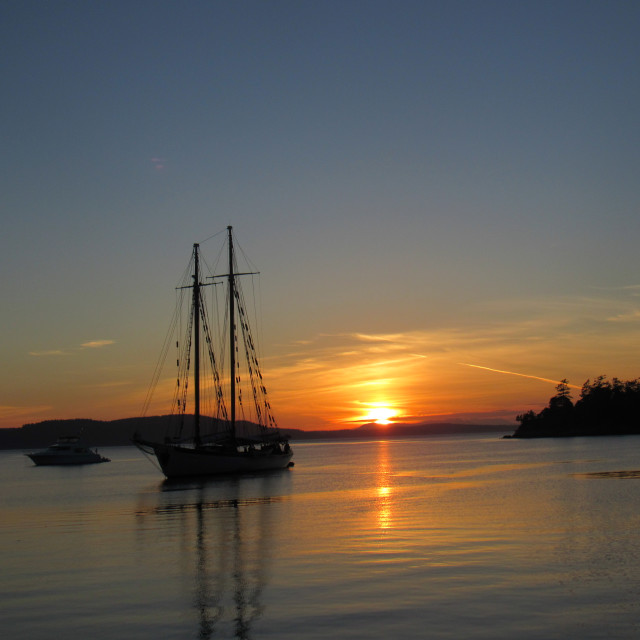 "San Juan Boats at sunset" by Allison Hawk - $23.31 "San Juan Boats at sunset" stock image