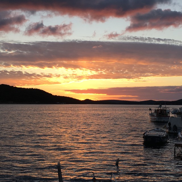 "Mali Losinj, Croatia Sunset" by Allison Hawk - $23.31 "Mali Losinj, Croatia Sunset" stock image