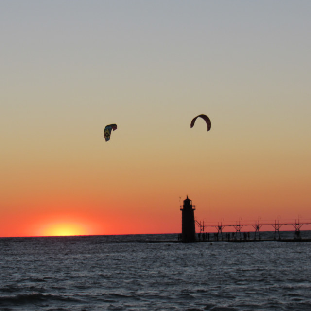 "South Haven Sunset" by Allison Hawk - $23.31 "South Haven Sunset" stock image