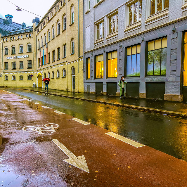 "Cycle lane" stock image