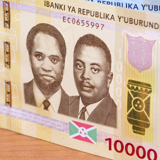 "Burundian money a business background" stock image