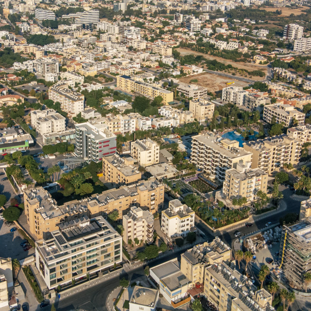 "Limassol Morning Drone Shot" stock image