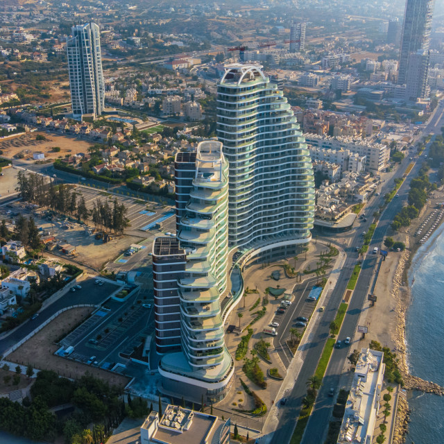 "Limassol Del Mar Drone Shot" stock image