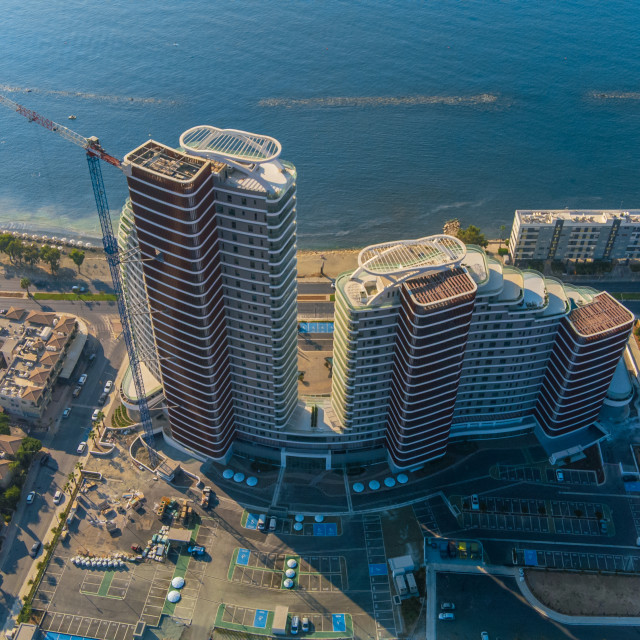 "Limassol Del Mar Drone Shot" stock image