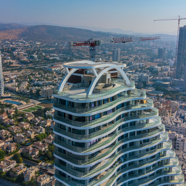 "Limassol Del Mar Drone Shot" stock image