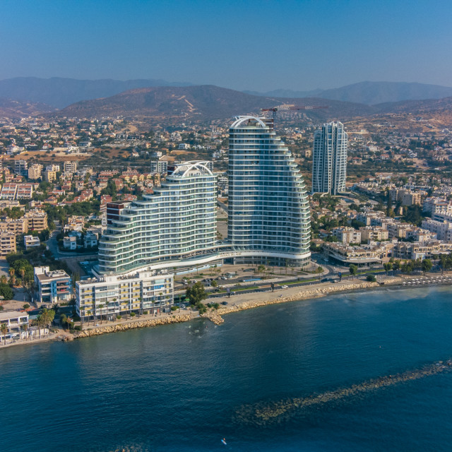 "Limassol Del Mar Drone Shot" stock image