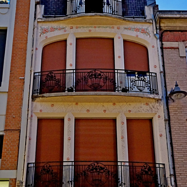 "Art deco building - St. Quentin" stock image