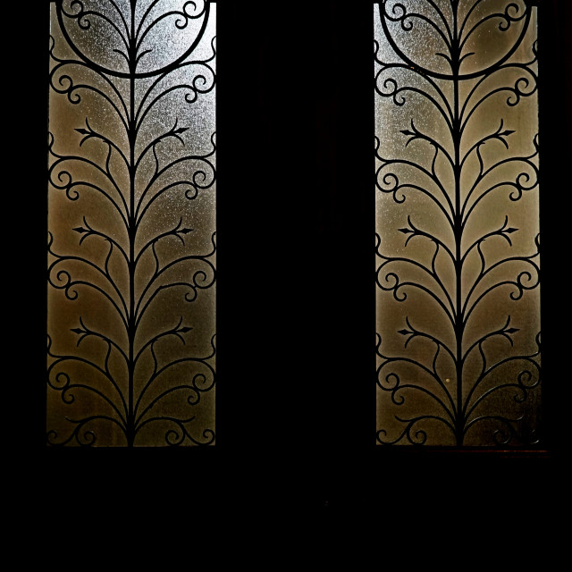 "A decoration of a door" stock image