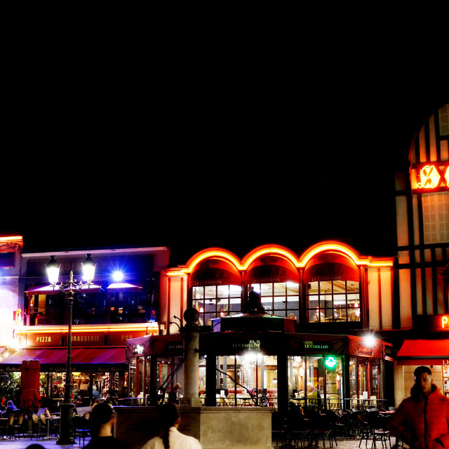 "St quentin bar at night" stock image