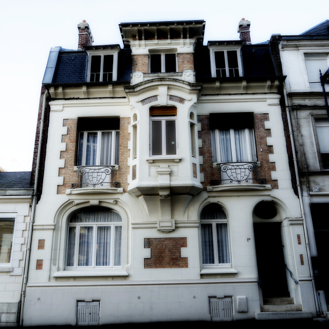 "Art deco house - ST. Quentin" by Amit Mendelsohn - $59.73 "Art deco house - ST. Quentin" stock image