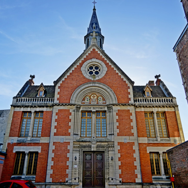 "Reforme church - St. Quentin" stock image