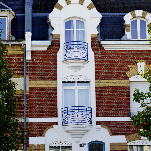 "Art deco building - St. Quentin" stock image