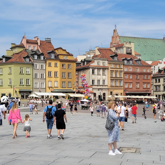 "Warsaw Old Town" stock image