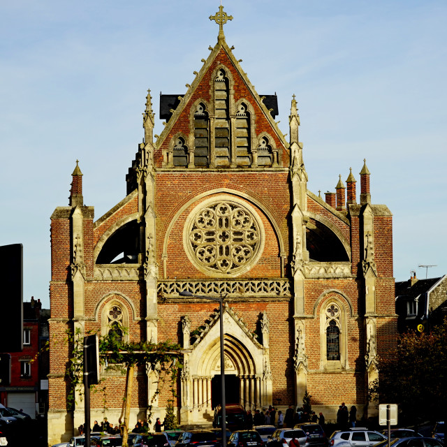 "St. Eloi church - st. Quentin" stock image