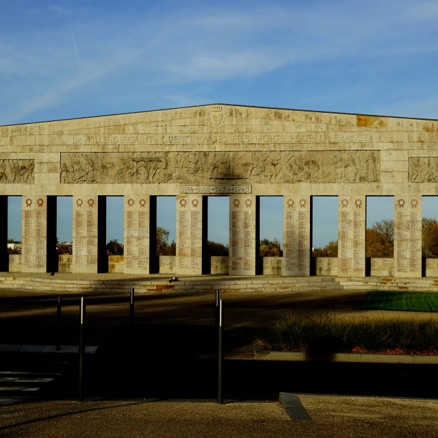 "wars monument - st. Quentin" stock image