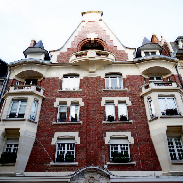 "Art deco building st. quentin" by Amit Mendelsohn - $61.39 "Art deco building st. quentin" stock image