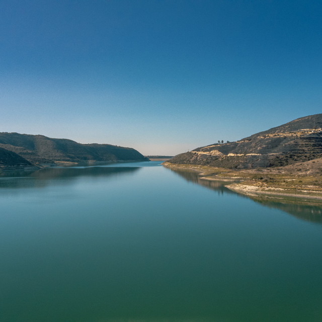 "Kouris Reservoir, Cyprus" stock image