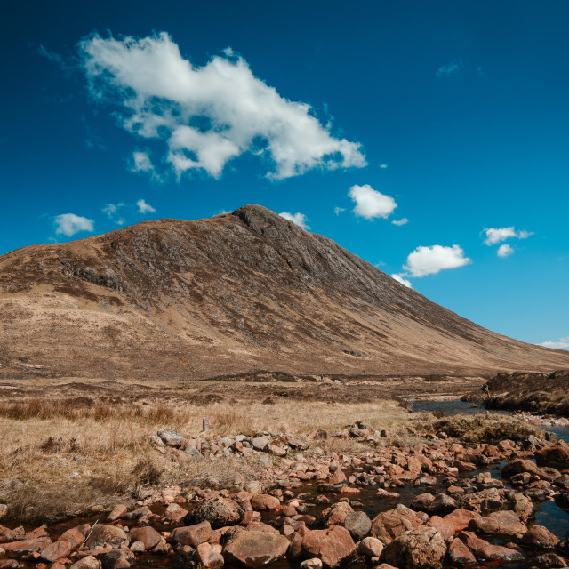 "Spring at Glencoe, Scotland" stock image