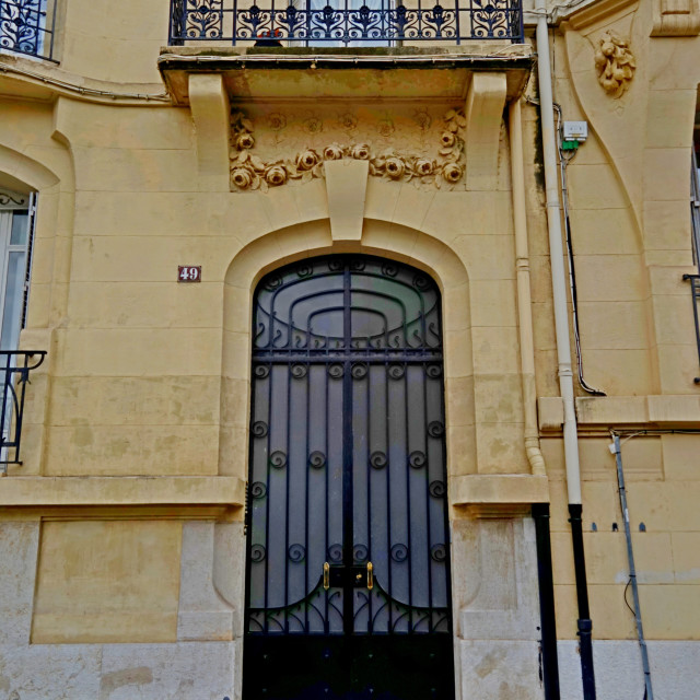 "Art deco door - Marseille" stock image