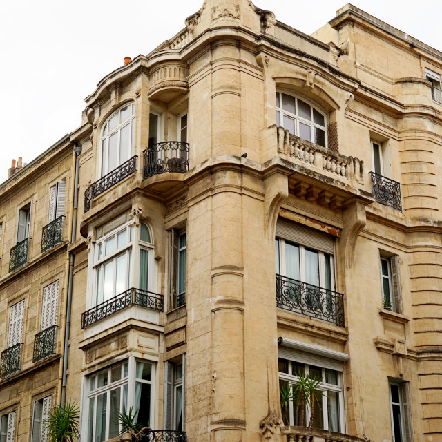 "Art nouveau building - Marseille" stock image