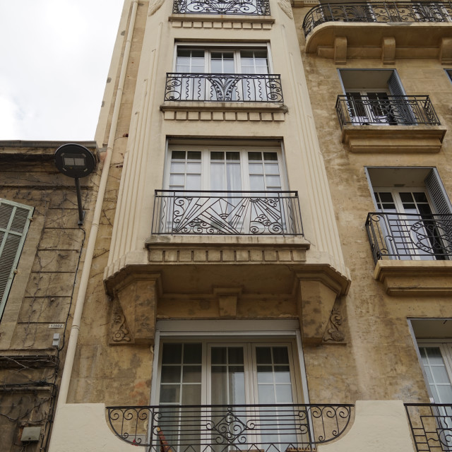 "Art deco building - Marseille" stock image