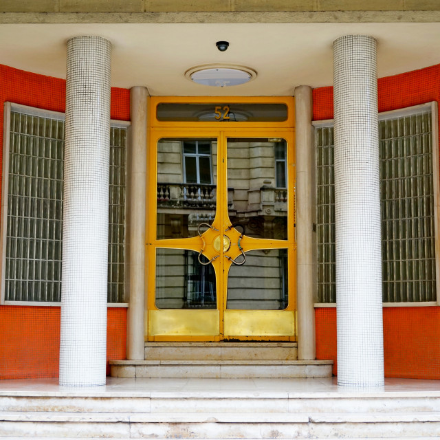 "Art deco entrance - Marseille" stock image