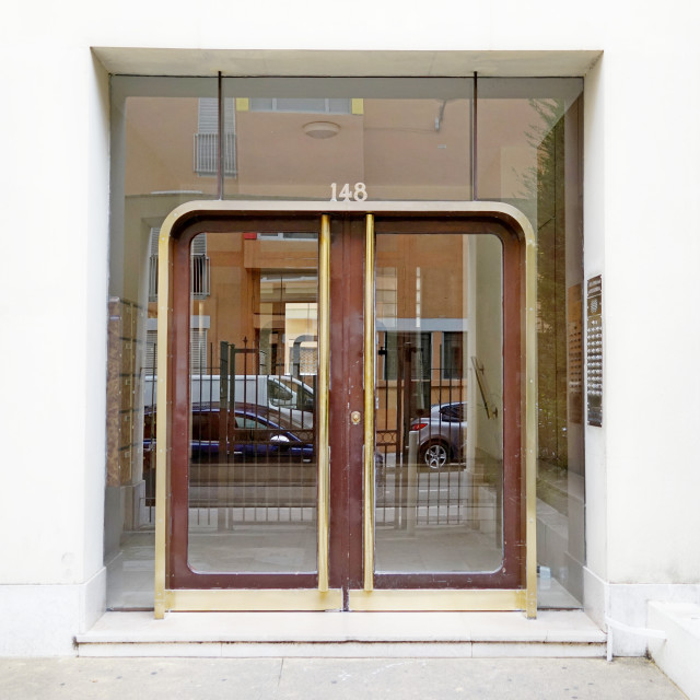 "Art deco door - Marseille" stock image