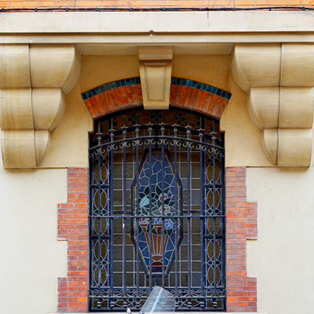 "Art deco window - Marseille" stock image