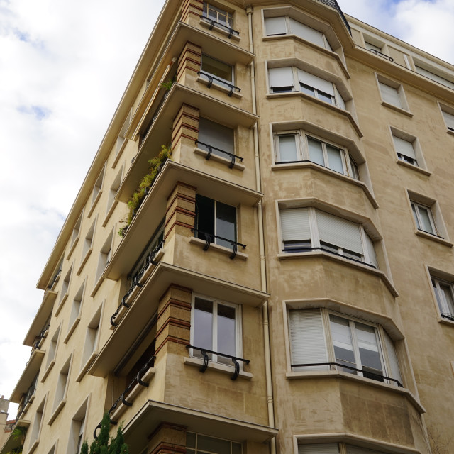 "Art deco building - Marseille" stock image