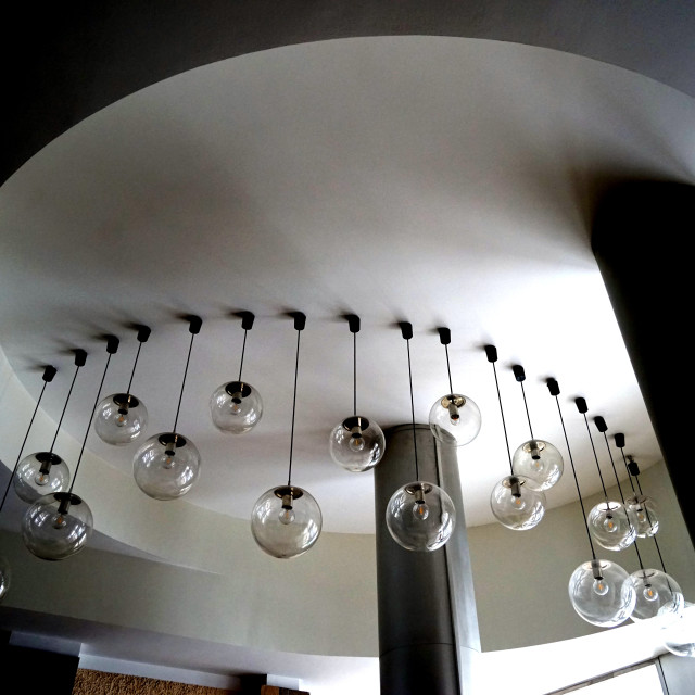 "Art deco entrance hall lights - Marseille" by Amit Mendelsohn - $61.39 "Art deco entrance hall lights - Marseille" stock image
