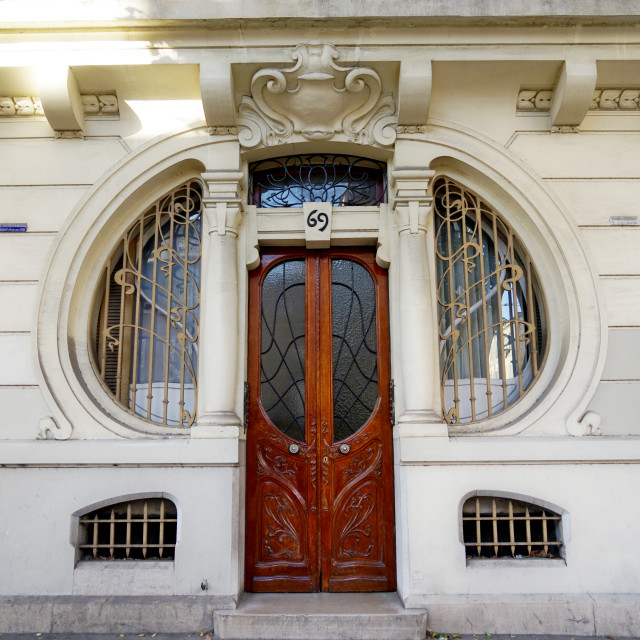 "Art nouveau door - Marseille" by Amit Mendelsohn - $61.39 "Art nouveau door - Marseille" stock image